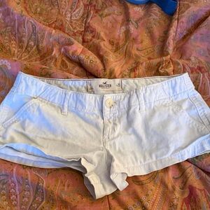 Hollister Women's White Jean Shorts